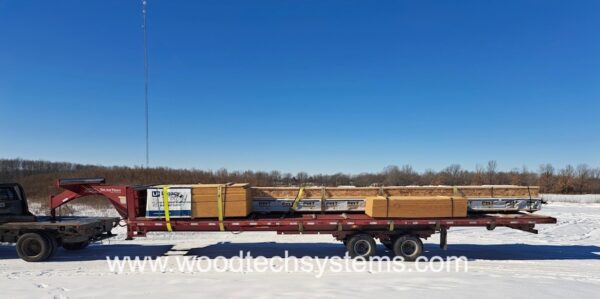 2022 Stoll 36-ft TrussTran Gooseneck Truss Trailer (Red) - Image 5