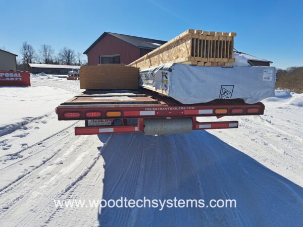 2022 Stoll 36-ft TrussTran Gooseneck Truss Trailer (Red) - Image 3